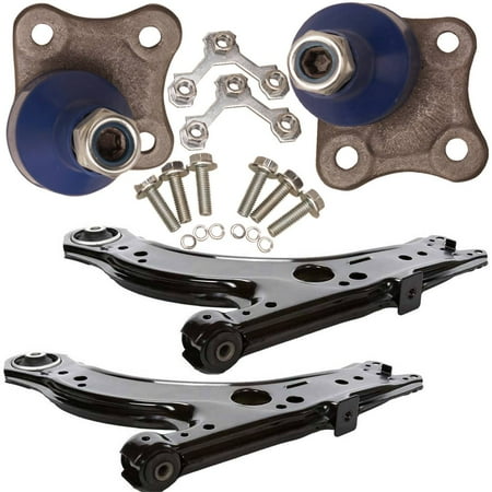 Bapmic 1J0407151C Front Lower Left + Right Control Arm + Ball Joint Kit for Volkswagen Beetle Golf Jetta