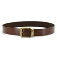 thumbnail image 2 of 392713 Leather Belt in Dark Tan Color with Gold Buckle | Style n Craft, 2 of 4