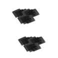 thumbnail image 1 of 20 filtros de malla cuadrados de PVC de 14 cm para ventilador de chasis (negro), 1 of 6