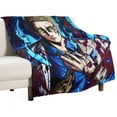 thumbnail image 2 of Jujutsu Blanket Kaisen Gojo Flannel Throw Blankets Soft Pile Cozy Plush Throw Blanket for All Seasons, 3D Printed Warm Blanket for Sofa Beds Home Decor, 2 of 10
