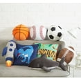 thumbnail image 2 of Your Zone 3-D Sports Ball Throw Pillow, Football, 2 of 3