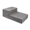 thumbnail image 4 of Dog Stairs 2 Step Pet Ramp Durable with Removable Washable Cover Dog Stairs Ramp Gray, 4 of 9