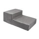 thumbnail image 4 of Escaleras para perros con escalones, rampa para mascotas de 2 escalones, base antideslizante, duraderas Gris, 4 of 9