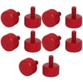 thumbnail image 1 of Tarjeta Gráfica de Computadora PC Tornillos de Pulgar Estriados Rojo Vino M3x6mm 10pcs, 1 of 2