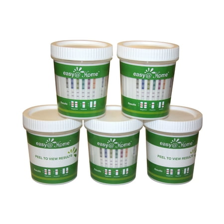 (5 Pack) Easy@Home 14 Panel Instant Urine Drug Test Cup (Best Home Drug Test Accuracy)