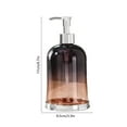 thumbnail image 3 of EGYMEN 450ml Hand Soap Dispenser, Stylish Liquid Soap Dispenser for Bathroom and Kitchen, Refillable Pump Bottle for Hand Wash and Lotion(Brown), 3 of 6