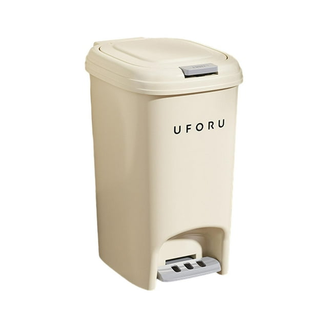 DOLITY Foot Pedal Garbage Bin Kitchen Step Trash Can for Toilet Laundry Room Garage 20L