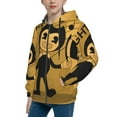 thumbnail image 2 of Kids Bendy And The Ink Machine Hoodie 3d Printed Zip Up Hooded Sweatshirt With Pocket For Boys Girls, 2 of 7
