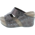 thumbnail image 2 of Pierre Dumas Women's Hester-7 Studded Platform Wedge Sandals, 2 of 7