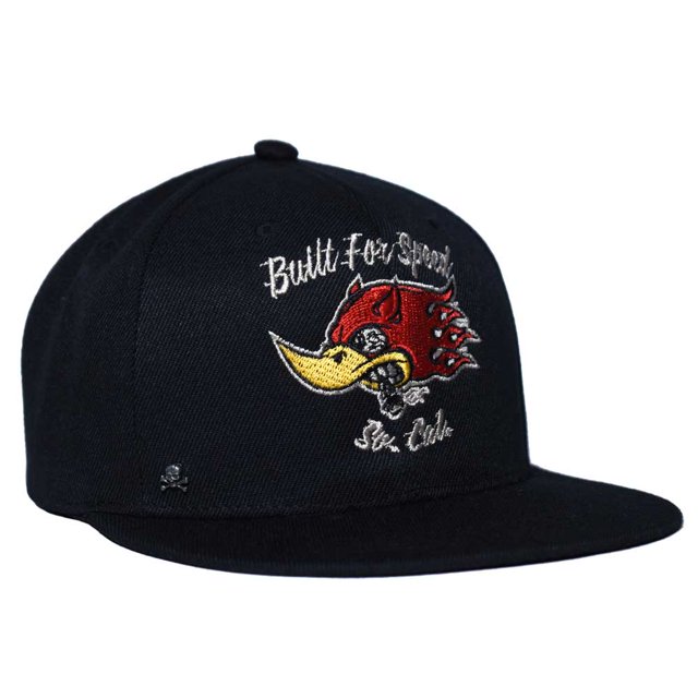 Gorra Plana Roja Unitalla Built For Speed Black