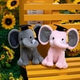 thumbnail image 5 of Cute Doctor Elephant Plush Doll with Graduation Cap, Soft Stuffed Elephant Toy, Perfect Graduation Season Gift for Medical Professionals, 5 of 7