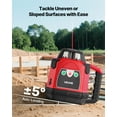 thumbnail image 3 of VEVOR Rotary Laser Level Kit, 2650ft 360-Degree Self Leveling Red Horizontal Laser Transit,with Heavy-duty Tripod, Receiver, Remote Control, Toolcase, IP66 Waterproof, 0.06in/100ft for Construction, 3 of 9