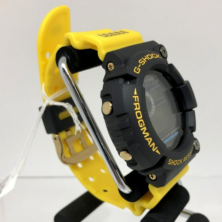 Pre-Owned G-SHOCK CASIO Casio Watch GW-204K-9JR Dolphin/Whale FROGMAN Tough  Solar Digital Resin Titanium Black Yellow Men's Mikunigaoka Store 