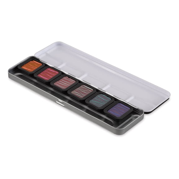 Finetec Premium Watercolor Pans Set - Set of 6, Flip Flop