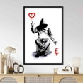thumbnail image 2 of Banksy Art, Love Canvas, Painting Artwork, Banksy Love Money Artwork, Graffiti Wall Art, Banksy Boy Printed, Canvas Wall Decor - White Framed, 2 of 6