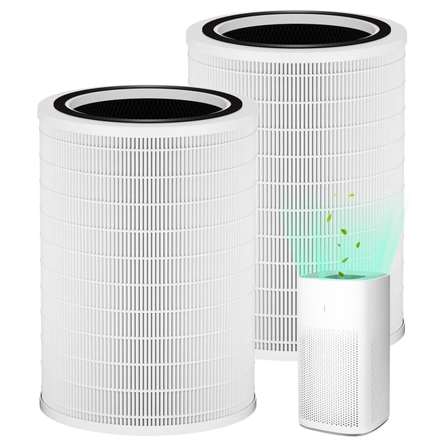 CHAMONNY 12010 Filter Replacement, Compatible with Clorox Large Room Air Purifier 11010 & 11011, 1,500 Sq. Ft. Capacity (12010 Fi