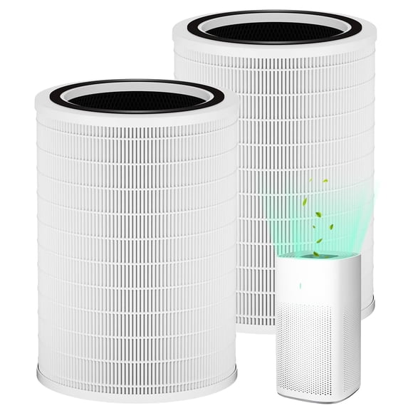 CHAMONNY 12010 Filter Replacement, Compatible with Clorox Large Room Air Purifier 11010 & 11011, 1,500 Sq. Ft. Capacity (12010 Fi