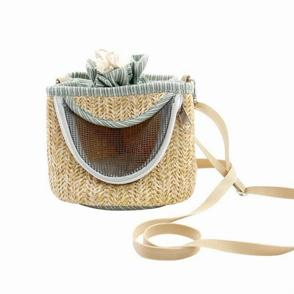 Small Pet Carriers with Adjustable Strap Portable Breathable Carrying Bag Pouch Cage for Small Finch Conure Parakeet