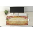 thumbnail image 2 of Rose Computer Mouse Pad, Floral Nostalgic Collage of Old Latters and Roses Retro Romantic Artwork Print, Rectangle Non-Slip Rubber Mousepad X-Large, 35" x 15" Gaming Size, Cream Pink, by Ambesonne, 2 of 2