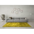 thumbnail image 3 of Ahgly Company Machine Washable Indoor Rectangle Persian Yellow Traditional Area Rugs, 2' x 5', 3 of 4