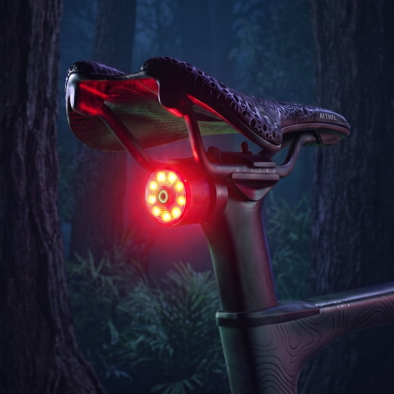 DAYBETTER Color Changing Bike Tail Light, Auto Brake Sensing USB Rechargeable Waterproof Cycling Safety Light for Night Riding Commute