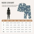 thumbnail image 4 of Pajama Sets for Women 2 Pcs, Dragonfly Moth Butterfly Button Down Long Sleeve Sleepwear Lounge PJ Sets, 4 of 6