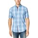 thumbnail image 1 of Club Room - Camisa con botones y bolsillo a cuadros para hombre, azul, mediano, 1 of 1