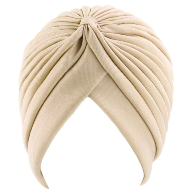 Gorro de turbante plisado con nudo giratorio para mujer, banda para la cabeza, gorro musulmán Hijab Zhivalor Gorras y Gorros