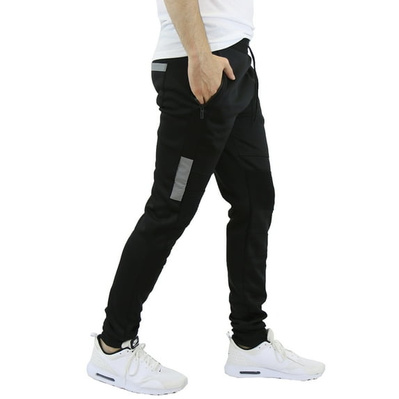 Men's Fleece-Lined Joggers with Zipper Pockets