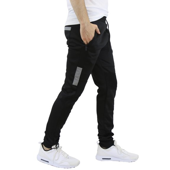 Men's Fleece-Lined Joggers with Zipper Pockets
