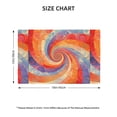 thumbnail image 3 of Linen Placemat With 18×12in Double Stitching Is Effectively Insulated And Foldable For Family Hotel Picnic Trips Palevioletred Tie-Dye Vibrant Colors And Swirling Six Piece, 3 of 8