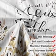 thumbnail image 6 of Brown Eucalyptus Shower Curtain,Rustic Farmhouse Leaves on Vintage Wood Boards Bath Curtain,Waterproof Washable Fabric Shower Curtains for Bathroom,Inspirational Quote Curtain Set With Hooks 70X75in, 6 of 7
