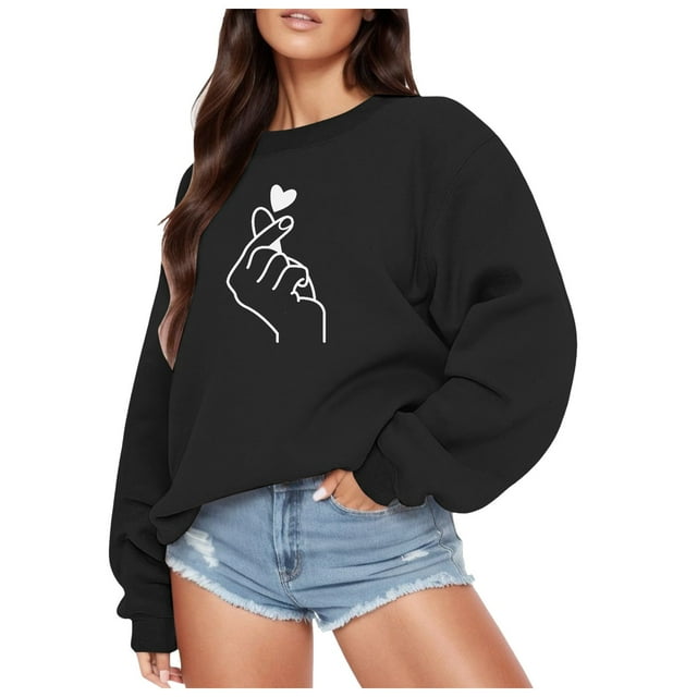 Huaizzzy Haut à Manches Imprimé Décontracté pour Femmes Chandail en Molleton Long Chandail Graphique Blouse à Capuche Française plus Vestes à Capuche Zippée pour Femmes Automne Chandails en Molleton Légers pour Femmes