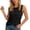 Black, variant on Knit Sleeveless Top Casual Round Neck Camisole Soft Stretch Basic Solid Color Tank for Everyday Wear Sports Tops Women Alien Top Shirts for Women A Leotard Women Top Compression Women 3x