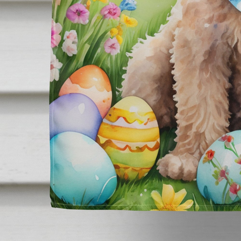 Goldendoodle Easter Egg Hunt House Flag 28 in x 40 in