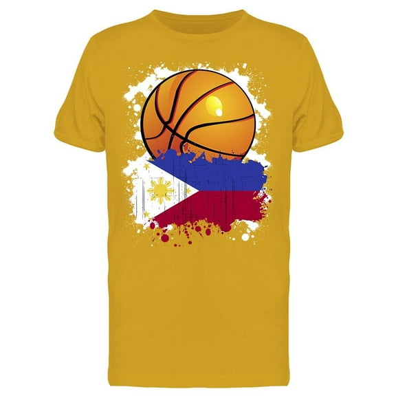 Basketball Team Of Philippines T-Shirt Men -Image by Shutterstock Men T-Shirt, Male x-Large