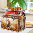 thumbnail image 4 of ZUXONGSY Sunflower Azetec Tribal Horse Toast Cover 2 Slice Kitchen Appliance Covers Wide Slot Quilted Two Slice Toaster Appliance Dust-Proof Cover Fingerprint Protection Home Decor, 4 of 7