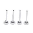 thumbnail image 1 of 4 Pcs Roulement à Billes Scellé en Nylon Robuste pour Rouleau de Porte de Garage Roulement 105mm 2 Pouces Roue en Acier Nylon, 1 of 5