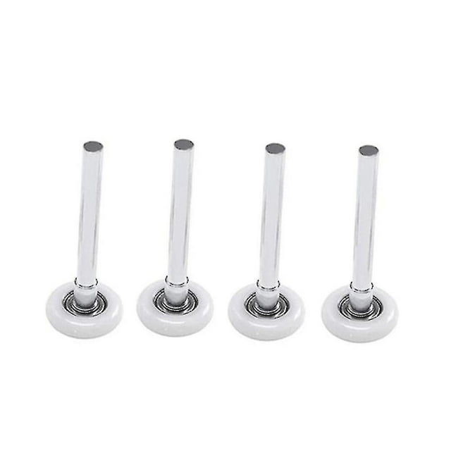 4 Pcs Roulement à Billes Scellé en Nylon Robuste pour Rouleau de Porte de Garage Roulement 105mm 2 Pouces Roue en Acier Nylon