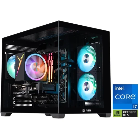 ABS Flux II Aqua Gaming PC Powered by Asus - Windows 11 - Intel Core i7-14700F - Nvidia GeForce RTX 5060 Ti 16GB - DLSS 4 - 32GB DDR5 6400 - 1TB M.2 SSD