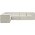 thumbnail image 3 of Meridian Furniture Quincy Cream Velvet Modular Sectional, 3 of 12