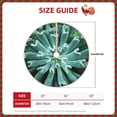 thumbnail image 2 of Xecao Teal Cactus Pattern Christmas Tree Skirt Round Xmas Tree Mat Base Cover for Holiday Home Decorations-36", 2 of 6
