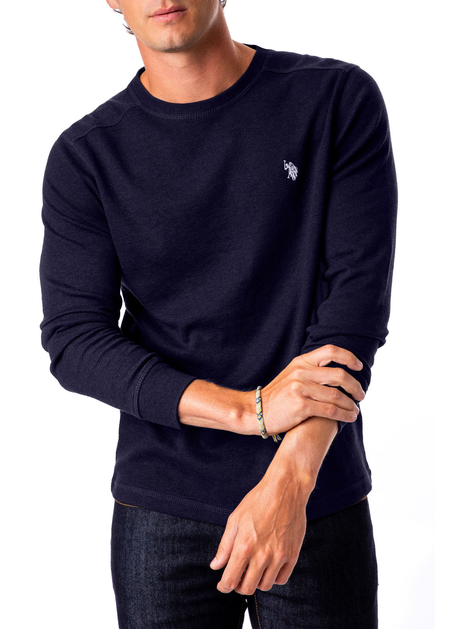 U.S. Polo Assn. Men's Solid Thermal Crew Tee