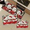 thumbnail image 4 of YIMEIS Christmas snowman Kitchen Mat Washable Non-Skid Absorbent Runner Rugs (16''24'') - 1Pc Recommended for Kitchen Sink Front/Floor, Suitable for All Age Groups, 4 of 10