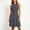 c01Black, variant on Hduncf Women's Casual Dresses Trendy Waistline Round Neck Sleeveless Striped High Waisted A Line Bodycon Dresses Red M