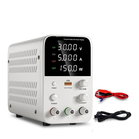 30V 10A Programmable DC Power Supply Adjustable Digital Display Mini Lab Power Conditioner 60V 5A 120V3A For Cell Phone Repair ,Safe Reliable to Use
