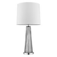 thumbnail image 4 of Chiara 1-Light Steel Glass And Polished Chrome Table Lamp With Off White Shantung Shade, 4 of 5