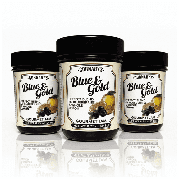 Cornaby’s - Blue & Gold Gourmet Jam (3 Pack) | Gluten Free, Non-GMO | (8.75 oz/each)