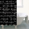 thumbnail image 4 of Math Equations 3D Shapes Black Pattern Shower Curtain 36"x72" ,Bathroom Decorative Shower Curtains Set with 12 Hooks,Modern Waterproof Washable Shower Curtain, 4 of 6