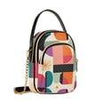 thumbnail image 7 of FORMRS Crossbody Bag for Women Quilted Travel Shoulder Cell Phone Purse with Chain Strap Handbag, Beige Abstract, 7 of 7